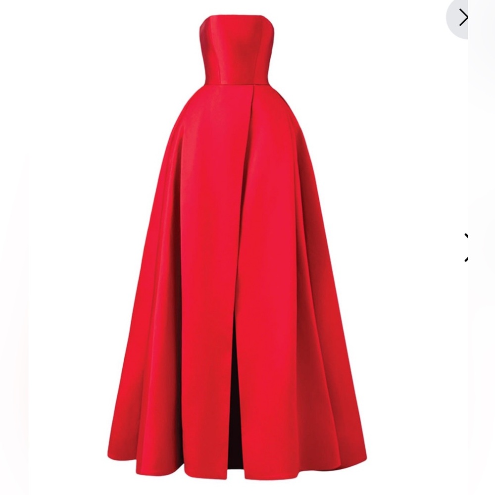 Red Strapless A-Line Full Dress by Tracy Studio sold on Wolf and Badger
